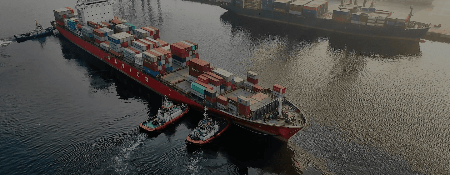 Shipnexas logistics operations - cargo ships and containers at port